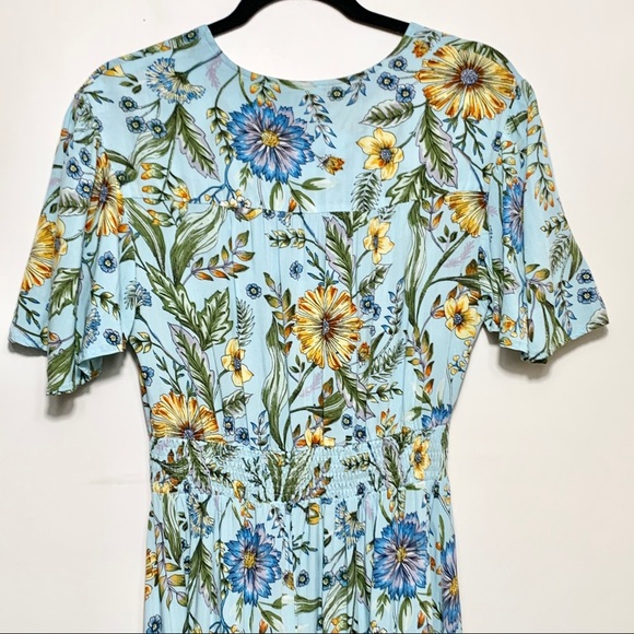 ABEL THE LABEL Floral Flutter Sleeve Maxi Dress - Picture 10 of 14